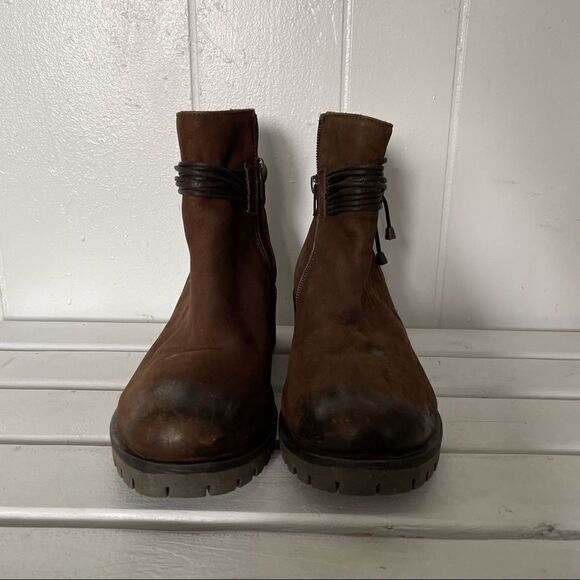 Allonsi brown leather boots 39 - Picture 2 of 6